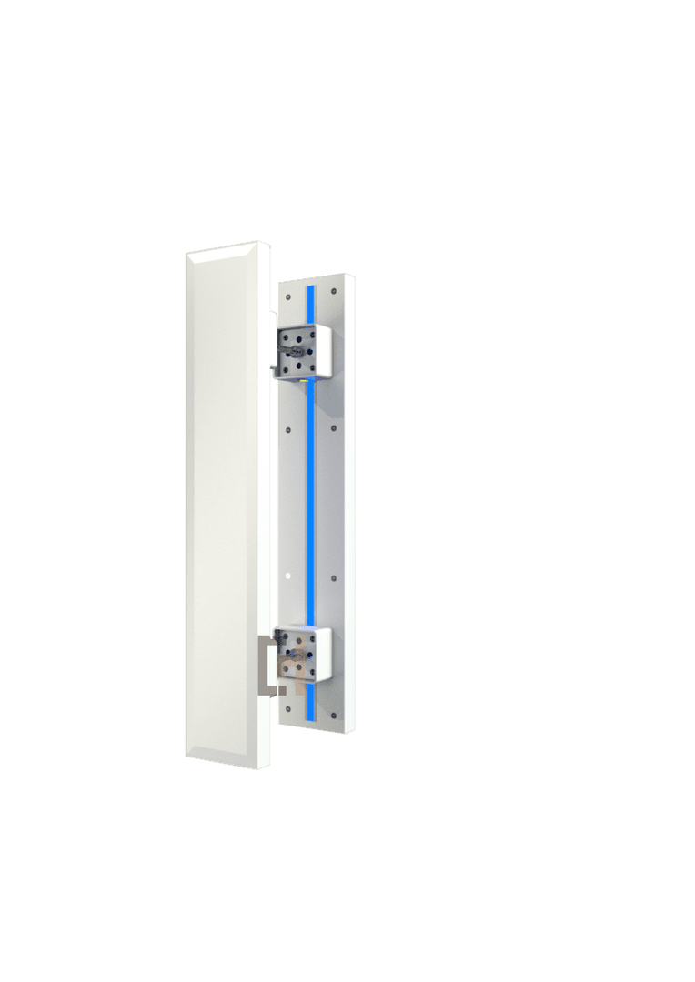 Ручка-скоба Арт. 125х35 Glass Facet Premium White, L-700 мм_2