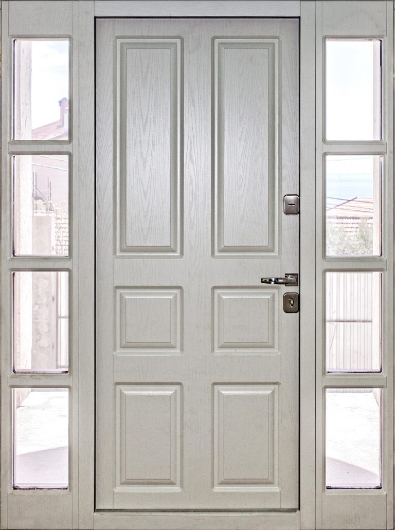 Входная дверь CLASSIC  STF нестандартные размеры (симметричные остекленные фрамуги)_2