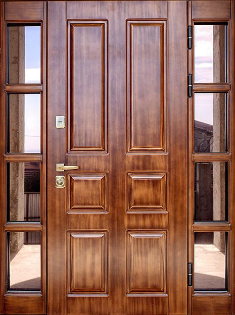 Входная дверь CLASSIC  STF нестандартные размеры (симметричные остекленные фрамуги)