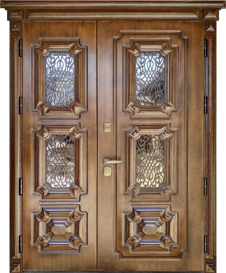 Входная двустворчатая дверь «Эталон 3D ST Elit» в частный дом_1