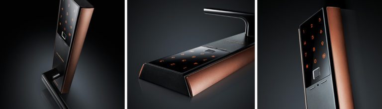 Биометрический электронный замок Samsung SHP-DH538 Copper с ручкой_6