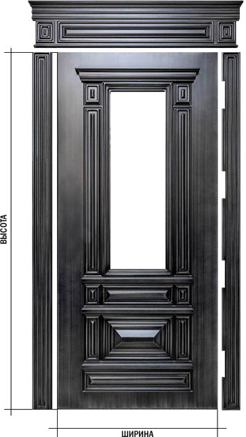 Накладка МДФ на входную металлическую дверь Гранд 3D