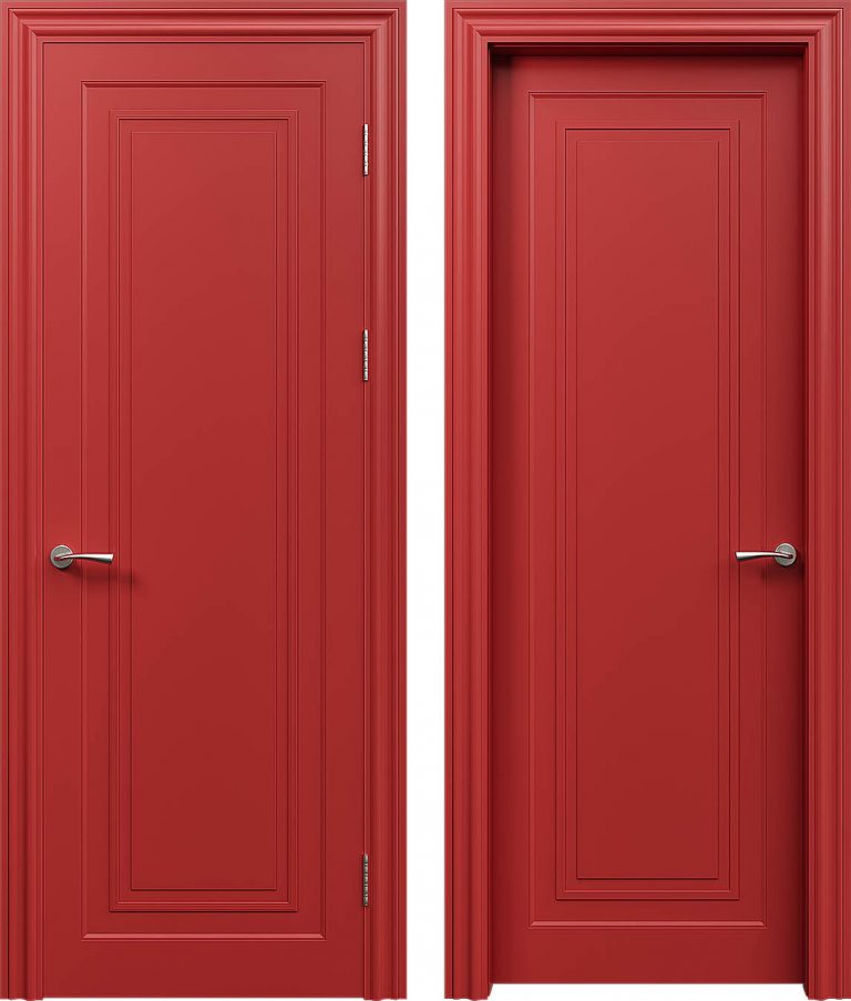 Межкомнатная дверь Кантата (синяя, белая, красная, серая)_3